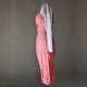 Raspberry silk dress
