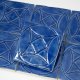 kafle dekor niebieski kobaltowy geometryczny