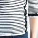Finezyjna włoska bluzka z aplikacjami paski