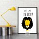 Plakat "Don't wake the lion" A3