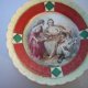 1930 rococo style Francois boucher / 1703 - 1770/  ackermann & Fritz kolekcjonerski wartościowy talerzyk porcelanowy