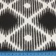 Ławka siedzisko nowoczesny wzór romby czarny wzorzysta tapicerowana skandynawskie ławeczka NA WYMIAR