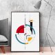 Plakat Geometria Mondrian 50x70cm B2