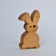 Drewniany króliczek 10cm, ozdoby wielkanocne z drewna