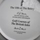 Danbury Mint - A.G.COLEMAN - GOLF COURSES OF THE BRITISH  ISLES - THE 10TH AT THE BELFRY - KOLEKCJONERSKI TALERZ PORCELANOWY