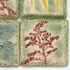 Dekory kuchenne Łąka, Kafle ręcznie malowane z motywem roślinnym