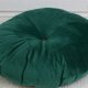 Dekoracyjna poduszka okrągła, siedzisko, pufa - zielona