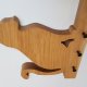 Drewniany wieszak na klucze kot, z drewna