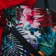 Fantastyczna torebka w egzotyczny wzór, palmy, kwiaty