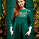 Sukienka lniana “Éwa" zielona