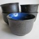 Japan art ceramika artystyczna nowy komplet 5 szt. Japońskich czarek ręcznie robionych