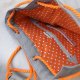 worek plecak pik -grey&orange-