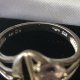 Silver 925 szlachetne ametysty dużej średnicy efektowny elegancki pierścień sygnatura autora i punca
