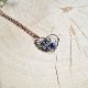 Serduszko  - naszyjnik z malutkim wisiorem z lapis lazuli