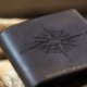 Brązowy portfel ręcznie robiony z włoskiej skóry naturalnej z kieszenią na bilon od Luniko Handcraft