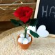 Mini kwiatuszek z filcu - róża