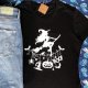 Czarna Halloweenowa Koszulka T-shirt M