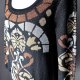 Sukienka tunika ornament metaliczny wzór S