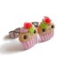 Śmieszne Kolczyki Babeczki Różowe Kolczyki Ciastka Słodka Biżuteria Malina Malinowe Babeczki Prezent na Walentynki