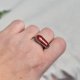 Bordo - pierścionek ze szkłem