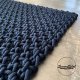 Prostokątny dywan/chodnik/dywanik ze sznurka bawełnianego 55x105