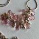Beautiful Artistic Necklace Rose Quartz & Sterling Silver ❤ Naturalny różowy kwarc i srebro ❤ Naszyjnik