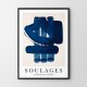 Plakat Soulages - format 40x50 cm
