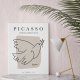 Plakat Picasso Gołębica Ptak Gołąb - format 40x50 cm