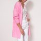 Swetrowy płaszczyk - PA013 baby pink MKM