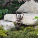 Miedziany wisiorek pająk kamień księżycowy #348