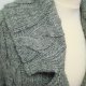 SAVIDA* sweter-płaszcz wełniany L