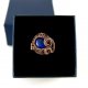 Lapis lazuli regulowany pierścionek z miedzi
