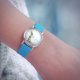 Zegarek mały - Zając - silikonowy, niebieski