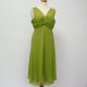 DEFINITIONS* szyfonowa zielona sukienka L/XL