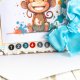 Kartka urodzinowa z małpką