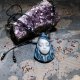 Nimfa Chmur porcelana kamea Lapis Lazuli Iolit~ Delfina Dolls & mikro makrama