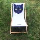 Leżak Black z kotem