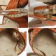 Sandały na obcasie, vintage, Adamello, Włochy, r.37, skóra naturalna, plecionka, brąz
