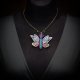 Kolorowy motyl- wisiorek soutache