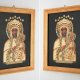 Matka Boża Częstochowska, obraz wyklejany drewnem, rękodzieło