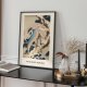Plakat żurawie - sztuka japońska 40x50 cm