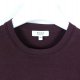 Reiss cienki wełniany sweter burgund merino wool / XS