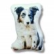 Przytulanka piesek ozdobna poduszka z pieskiem maskotka z psem poduszka do salonu border collie