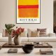 Nowoczesne plakaty abstrakcja Mark Rothko Yellow Orange Red - plakat 30x40 cm
