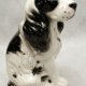 ALFAL Porcelanowa Figura Psa,Pies "Cocker Spaniel" Duży porcelanowy pies, Portugalia