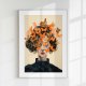 Plakat - Kobieta i motyle 50x70 cm