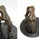 Naga kobieta, akt, erotyk, rzeźba, brąz, Mavchi, Francja, vintage