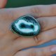 Zielony ceramiczny pierścień II