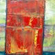 Obraz akrylowy "Czerwone drzwi" 29x29 cm