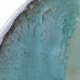 Turkusowo-niebieska okrągła umywalka nablatowa